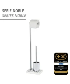 Wenko Stand WC-Garnitur Noble White In Chrom -Relaxdays Verkaufsshop wenko stand wc garnitur noble white in chrom 7