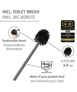 Wenko Stand WC-Garnitur Rivalta Grau In Grau 16 Wenko Stand WC-Garnitur Rivalta Grau In Grau -Relaxdays Verkaufsshop wenko stand wc garnitur rivalta grau in grau 2