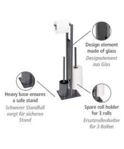 Wenko Stand WC-Garnitur Rivalta Grau In Grau 22 Wenko Stand WC-Garnitur Rivalta Grau In Grau -Relaxdays Verkaufsshop wenko stand wc garnitur rivalta grau in grau 8