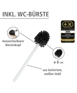 Wenko Stand WC-Garnitur Rivalta Weiß In Weiß -Relaxdays Verkaufsshop wenko stand wc garnitur rivalta weiss in weiss 13