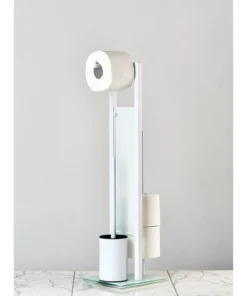 Wenko Stand WC-Garnitur Rivalta Weiß In Weiß -Relaxdays Verkaufsshop wenko stand wc garnitur rivalta weiss in weiss 5