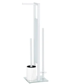 Wenko Stand WC-Garnitur Rivalta Weiß In Weiß -Relaxdays Verkaufsshop wenko stand wc garnitur rivalta weiss in weiss 9
