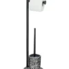 Wenko Stand WC-Garnitur Terrazzo In Schwarz