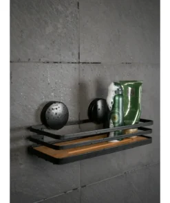 Wenko Static-Loc® Wandablage Alba In Schwarz -Relaxdays Verkaufsshop wenko static loc r wandablage alba in schwarz 10