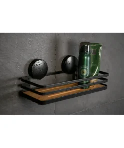 Wenko Static-Loc® Wandablage Alba In Schwarz -Relaxdays Verkaufsshop wenko static loc r wandablage alba in schwarz 17