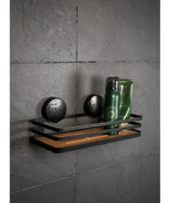 Wenko Static-Loc® Wandablage Alba In Schwarz -Relaxdays Verkaufsshop wenko static loc r wandablage alba in schwarz 18