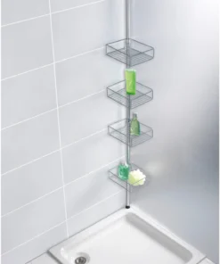 Wenko Teleskopregal Domaso Mit Extra Tiefen Körben Edelstahl In Glänzend -Relaxdays Verkaufsshop wenko teleskopregal domaso mit extra tiefen korben edelstahl in glanzend 12