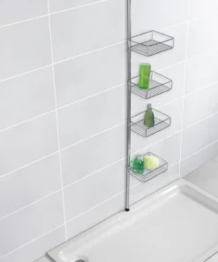 Wenko Teleskopregal Domaso Mit Extra Tiefen Körben Edelstahl In Glänzend -Relaxdays Verkaufsshop wenko teleskopregal domaso mit extra tiefen korben edelstahl in glanzend 13