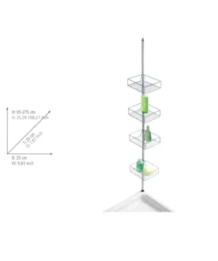 Wenko Teleskopregal Domaso Mit Extra Tiefen Körben Edelstahl In Glänzend -Relaxdays Verkaufsshop wenko teleskopregal domaso mit extra tiefen korben edelstahl in glanzend 16