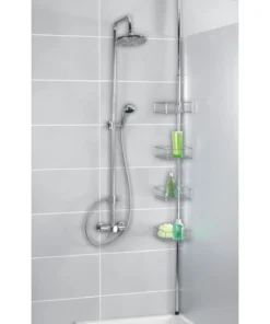 Wenko Teleskopregal Domaso Mit Extra Tiefen Körben Edelstahl In Glänzend -Relaxdays Verkaufsshop wenko teleskopregal domaso mit extra tiefen korben edelstahl in glanzend 2