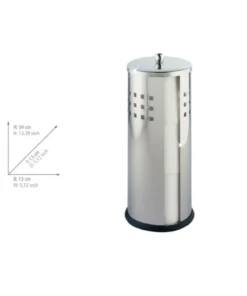 Wenko Toilettenpapier-Ersatzrollenhalter Ancona Glänzend Edelstahl In Glänzend -Relaxdays Verkaufsshop wenko toilettenpapier ersatzrollenhalter ancona glanzend edelstahl in glanzend 5