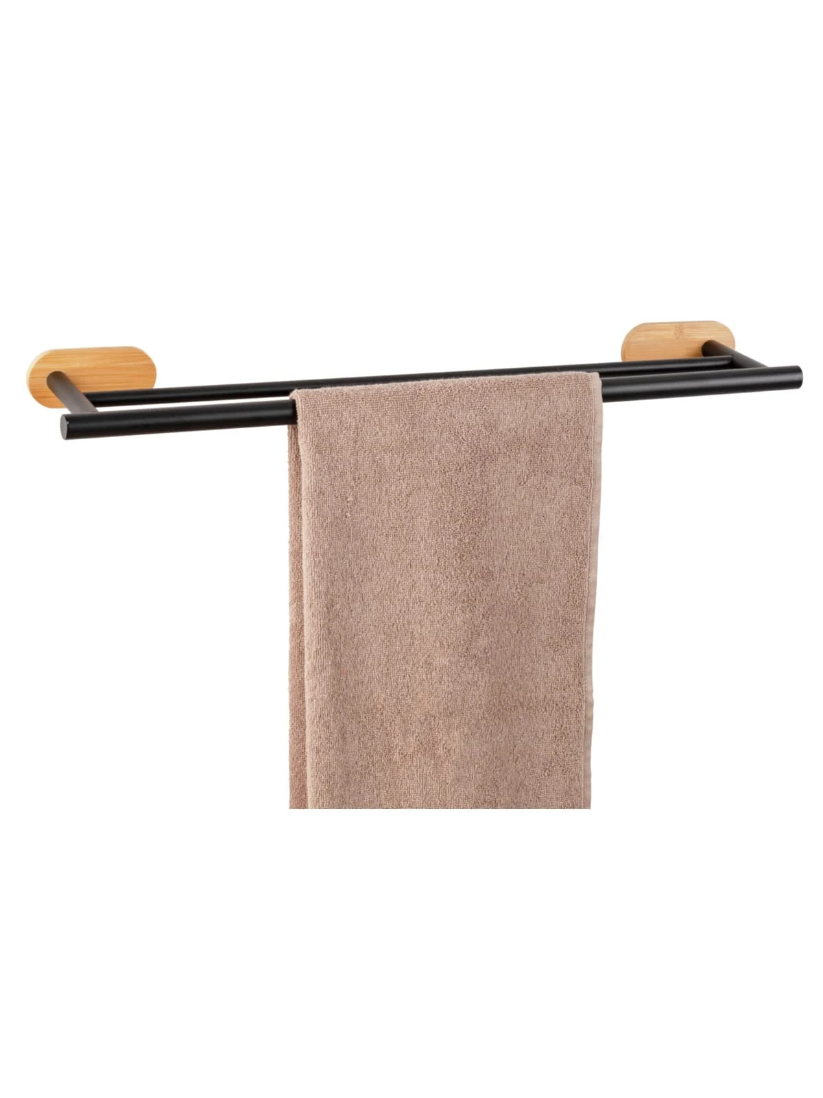 Wenko Turbo-Loc® Badetuchstange Duo Orea Bamboo In Schwarz 6 Wenko Turbo-Loc® Badetuchstange Duo Orea Bamboo In Schwarz – Bild 6