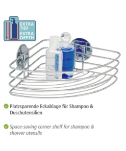 Wenko Turbo-Loc® Eckablage In Chrom -Relaxdays Verkaufsshop wenko turbo loc r eckablage in chrom 10