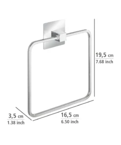 Wenko Turbo-Loc® Edelstahl Handtuchring Quadro In Chrom -Relaxdays Verkaufsshop wenko turbo loc r edelstahl handtuchring quadro in chrom 10
