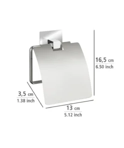 Wenko Turbo-Loc® Edelstahl Toilettenpapierhalter Mit Deckel Quadro In Chrom -Relaxdays Verkaufsshop wenko turbo loc r edelstahl toilettenpapierhalter mit deckel quadro in chrom 3