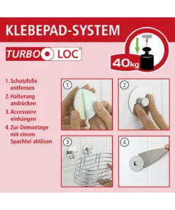 Wenko Turbo-Loc® Hakenleiste Premium Mit 8 Haken In Silber -Relaxdays Verkaufsshop wenko turbo loc r hakenleiste premium mit 8 haken in silber 10