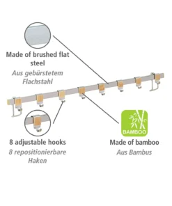 Wenko Turbo-Loc® Hakenleiste Premium Mit 8 Haken In Silber -Relaxdays Verkaufsshop wenko turbo loc r hakenleiste premium mit 8 haken in silber 2