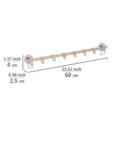 Wenko Turbo-Loc® Hakenleiste Premium Mit 8 Haken In Silber -Relaxdays Verkaufsshop wenko turbo loc r hakenleiste premium mit 8 haken in silber 4