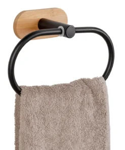 Wenko Turbo-Loc® Handtuchring Orea Bamboo In Schwarz -Relaxdays Verkaufsshop wenko turbo loc r handtuchring orea bamboo in schwarz 11