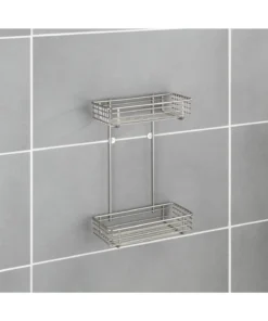 Wenko Universalablage Milano 2 Etagen Satiniert -Relaxdays Verkaufsshop wenko universalablage milano 2 etagen satiniert 14