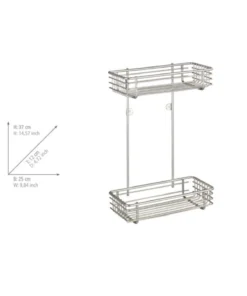 Wenko Universalablage Milano 2 Etagen Satiniert -Relaxdays Verkaufsshop wenko universalablage milano 2 etagen satiniert 17