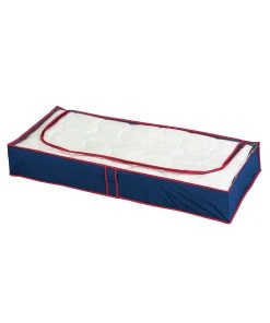 Wenko Unterbettkommode Blau-Rot 8er Set In Blau