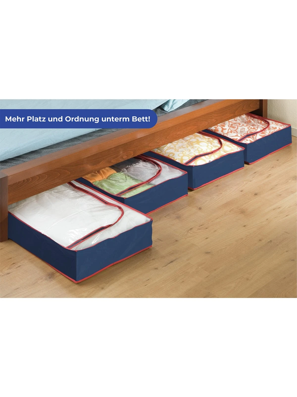 Wenko Unterbettkommode Blau-Rot 8er Set In Blau 9 Wenko Unterbettkommode Blau-Rot 8er Set In Blau – Bild 9