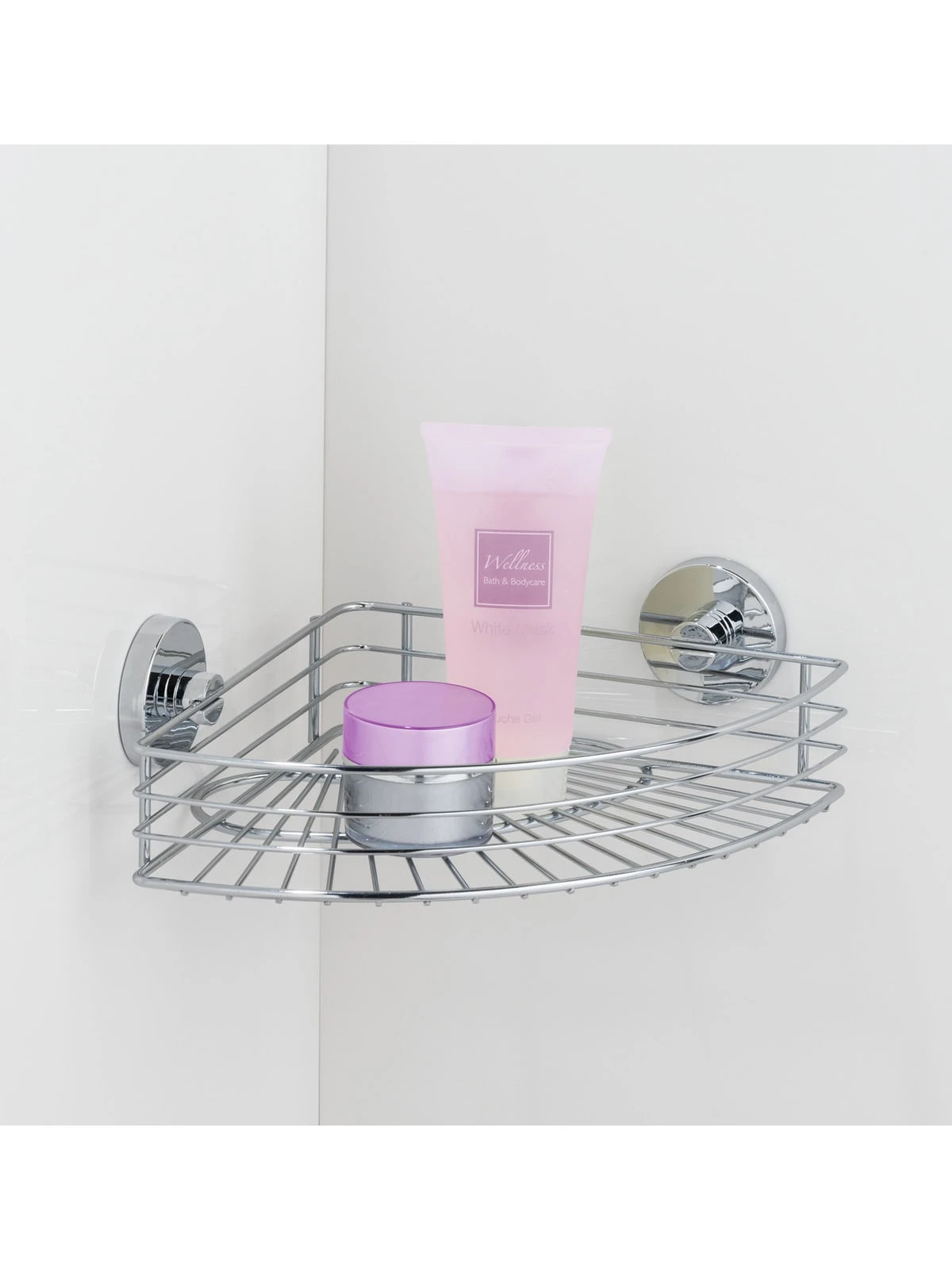 Wenko Vacuum-Loc® Eckablage Bari In Chrom 7 Wenko Vacuum-Loc® Eckablage Bari In Chrom – Bild 7