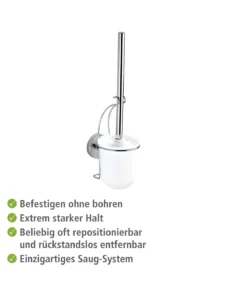 Wenko Vacuum-Loc® Wand WC-Garnitur Milazzo In Chrom 21 Wenko Vacuum-Loc® Wand WC-Garnitur Milazzo In Chrom -Relaxdays Verkaufsshop wenko vacuum loc r wand wc garnitur milazzo in chrom 3