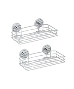 Wenko Vacuum-Loc® Wandablage 2er Set In Chrom -Relaxdays Verkaufsshop wenko vacuum loc r wandablage 2er set in chrom 5
