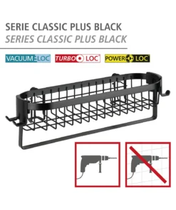 Wenko Wandablage Mit Haken Classic Plus Black In Schwarz -Relaxdays Verkaufsshop wenko wandablage mit haken classic plus black in schwarz 14