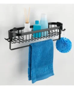 Wenko Wandablage Mit Haken Classic Plus Black In Schwarz -Relaxdays Verkaufsshop wenko wandablage mit haken classic plus black in schwarz 19