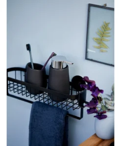 Wenko Wandablage Mit Haken Classic Plus Black In Schwarz -Relaxdays Verkaufsshop wenko wandablage mit haken classic plus black in schwarz 24