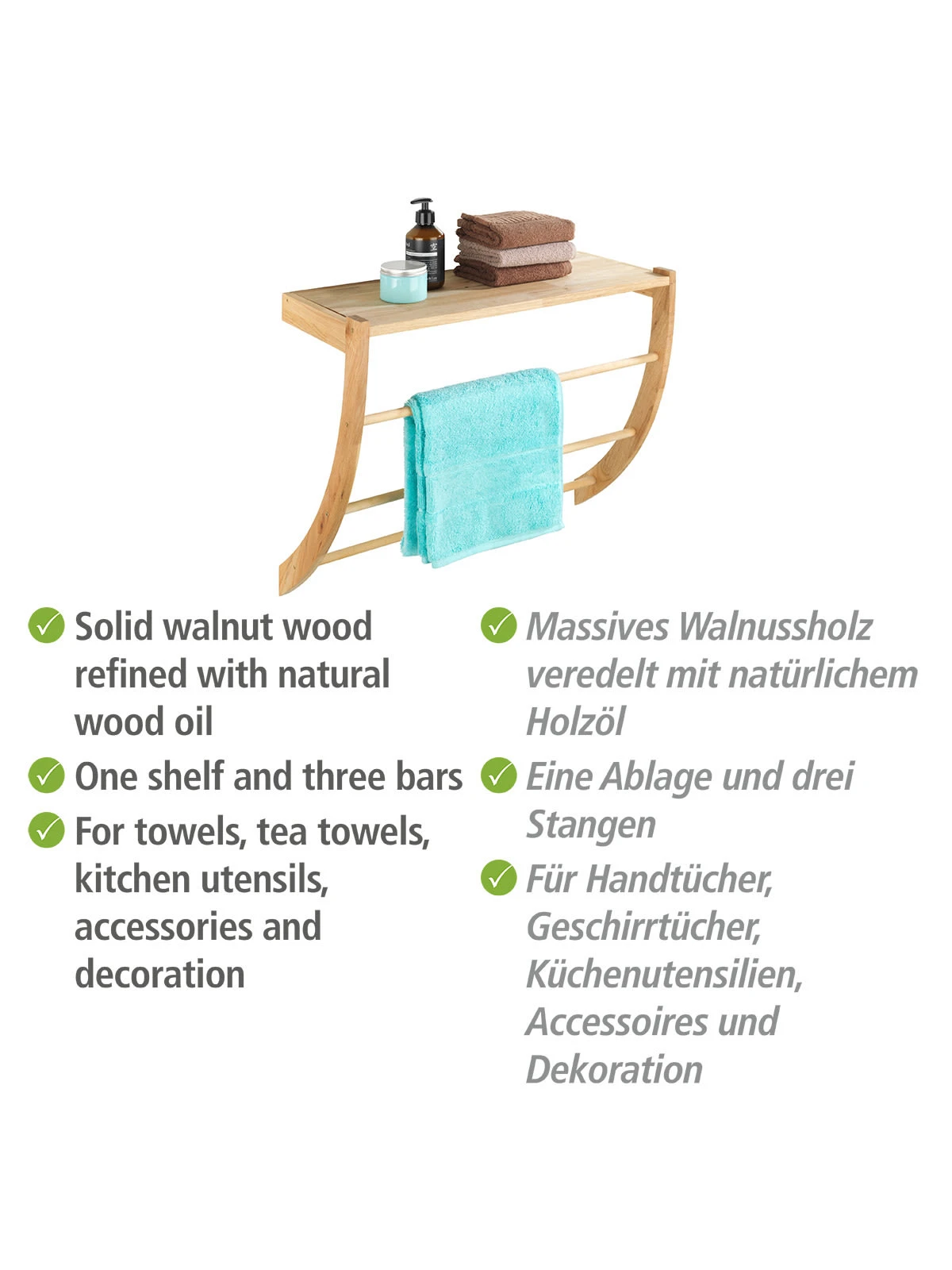 Wenko Wandregal Norway Walnussholz In Walnuss 11 Wenko Wandregal Norway Walnussholz In Walnuss – Bild 11