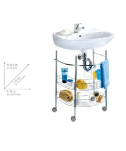 Wenko Waschbecken-Unterregal In Chrom -Relaxdays Verkaufsshop wenko waschbecken unterregal in chrom 3