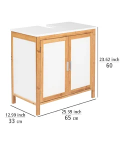 Wenko Waschbeckenunterschrank Finja In Natur -Relaxdays Verkaufsshop wenko waschbeckenunterschrank finja in natur 14