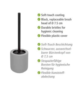 Wenko WC-Garnitur Avellino Grau Keramik In Grau -Relaxdays Verkaufsshop wenko wc garnitur avellino grau keramik in grau 10