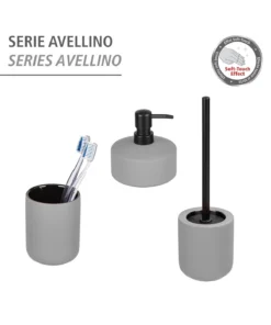 Wenko WC-Garnitur Avellino Grau Keramik In Grau -Relaxdays Verkaufsshop wenko wc garnitur avellino grau keramik in grau 12