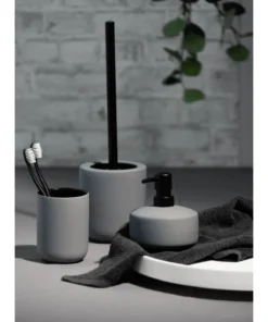 Wenko WC-Garnitur Avellino Grau Keramik In Grau -Relaxdays Verkaufsshop wenko wc garnitur avellino grau keramik in grau 13