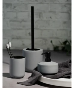 Wenko WC-Garnitur Avellino Grau Keramik In Grau -Relaxdays Verkaufsshop wenko wc garnitur avellino grau keramik in grau 15