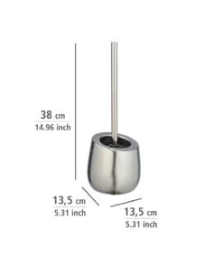 Wenko WC-Garnitur Badi Chrom Matt Keramik In Silber -Relaxdays Verkaufsshop wenko wc garnitur badi chrom matt keramik in silber 3