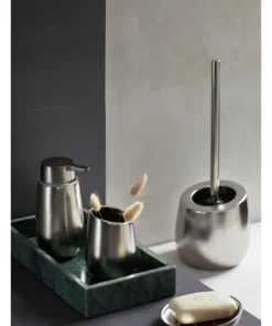 Wenko WC-Garnitur Badi Chrom Matt Keramik In Silber -Relaxdays Verkaufsshop wenko wc garnitur badi chrom matt keramik in silber 6