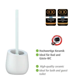 Wenko WC-Garnitur Badi Weiß Keramik In Weiß -Relaxdays Verkaufsshop wenko wc garnitur badi weiss keramik in weiss 2