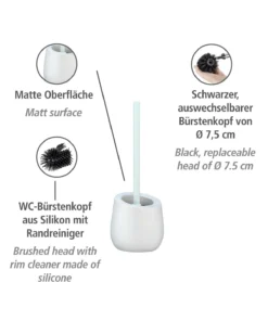 Wenko WC-Garnitur Badi Weiß Keramik In Weiß -Relaxdays Verkaufsshop wenko wc garnitur badi weiss keramik in weiss 8