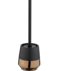 Wenko WC-Garnitur Brandol Keramik In Schwarz