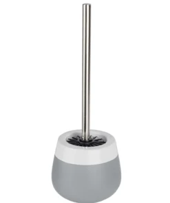 Wenko WC-Garnitur Malta Grau/Weiß Keramik In Grau