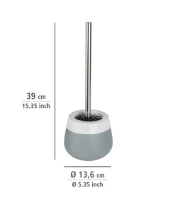 Wenko WC-Garnitur Malta Grau/Weiß Keramik In Grau -Relaxdays Verkaufsshop wenko wc garnitur malta grau weiss keramik in grau 8