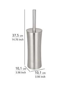 Wenko WC-Garnitur Pieno Matt Edelstahl In Satiniert -Relaxdays Verkaufsshop wenko wc garnitur pieno matt edelstahl in satiniert 3