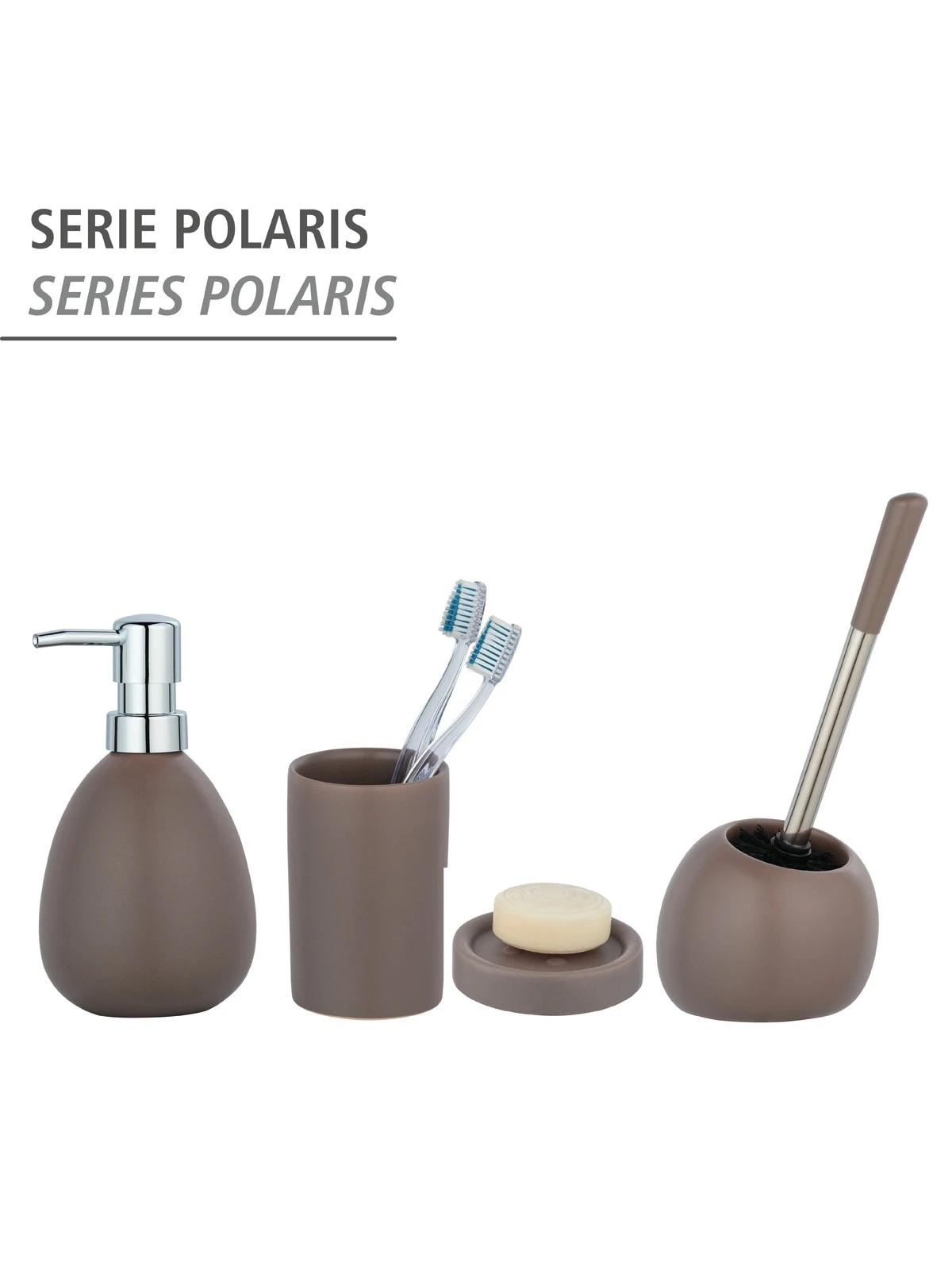 Wenko WC-Garnitur Polaris Taupe Matt In Grau 5 Wenko WC-Garnitur Polaris Taupe Matt In Grau – Bild 5