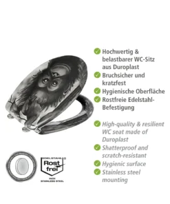 Wenko WC-Sitz Affe In Mehrfarbig -Relaxdays Verkaufsshop wenko wc sitz affe in mehrfarbig 9